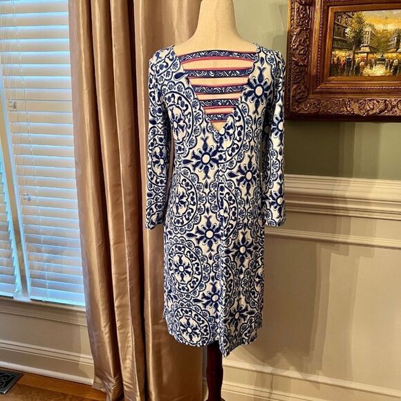 EEUC Lilly Pulitzer Ophelia Swing Dress in Pooling Around Size SMALL - Picture 5 of 5